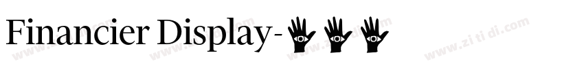 Financier Display字体转换 Financier Display字体转换